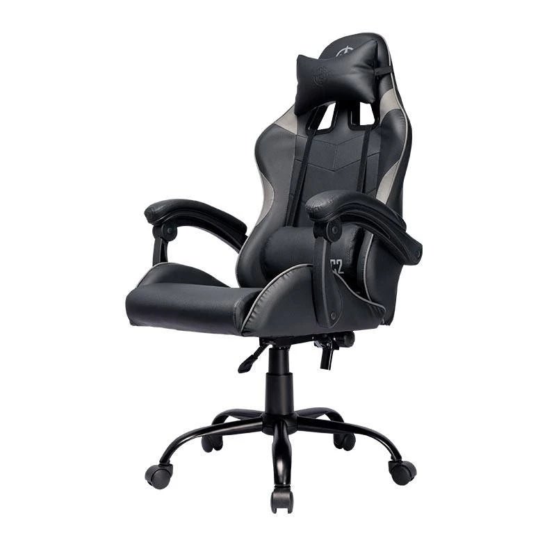 Cadeira Gamer Reclinável, Couro PVC, Até 120kg, Preta