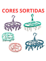 Kit 4 Varais Portáteis Oval com 18 Prendedores
