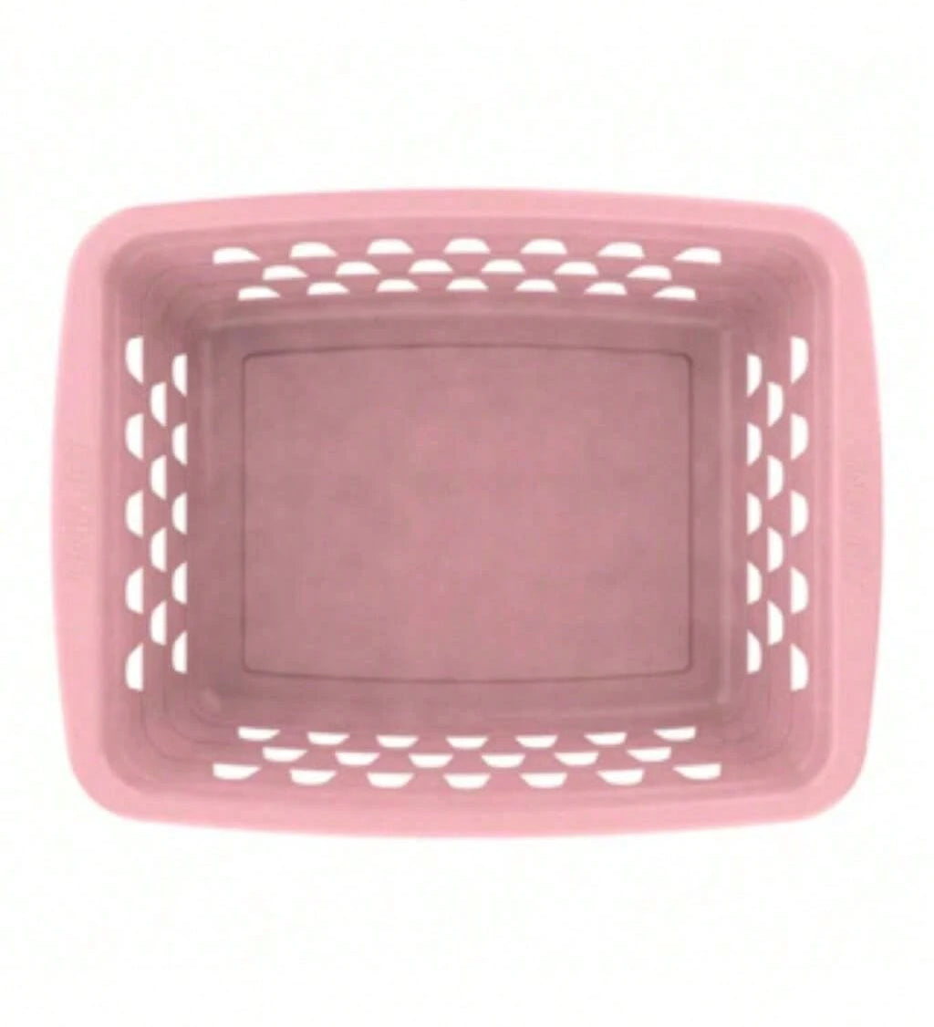 Kit 6 Cestos Organizadores Rosa Pequeno