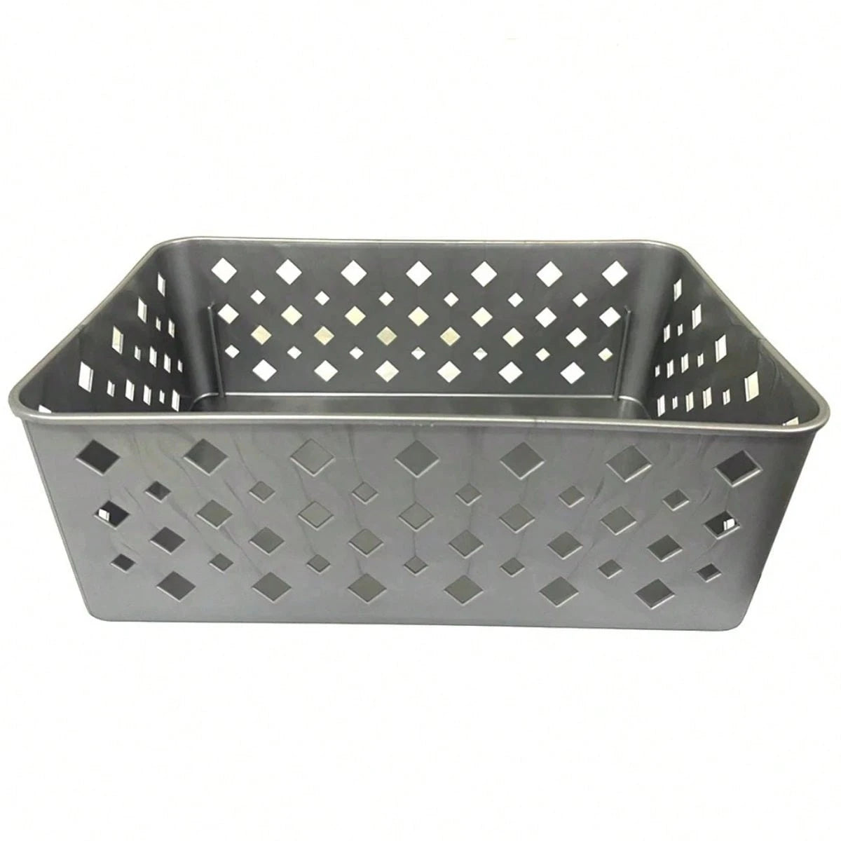 Kit 5 Cestos Organizadores Cinza 19x13x7cm