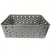 Kit 5 Cestos Organizadores Cinza 19x13x7cm