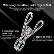 Varal Quadrado com Prendedores de Aço Inoxidável